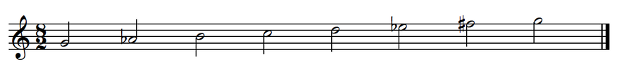 Westernized Middle Eastern Scale in G (notation)