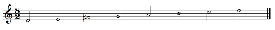 Mixolydian in D (Notation)
